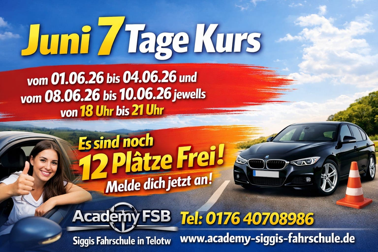 Theorie in 7 Tagen vom 01.06. - 10.06.2026