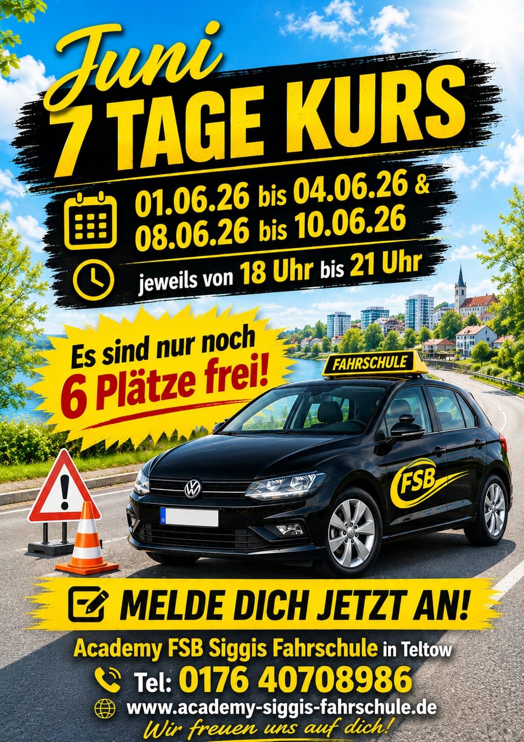 Theorie in 7 Tagen vom 01.06. - 10.06.2026