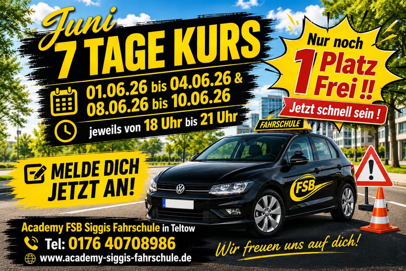 Theorie in 7 Tagen vom 01.06. - 10.06.2026